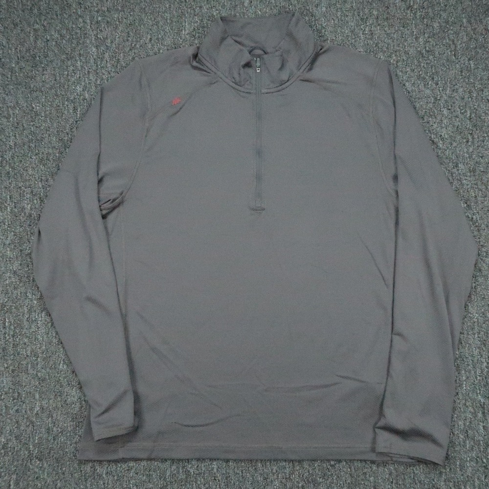 Rhone Pullover Mens Large Gray Polartec Quarter Zip Athletic Training